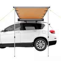 Car Side Awning Designed for Outdoor Adventures, 4.6x6.6 Ft Retractable, UV50+ Protection, Waterproof Storage