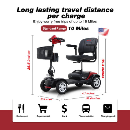 Max Sport Mobility Scooter | 300 lb Capacity
