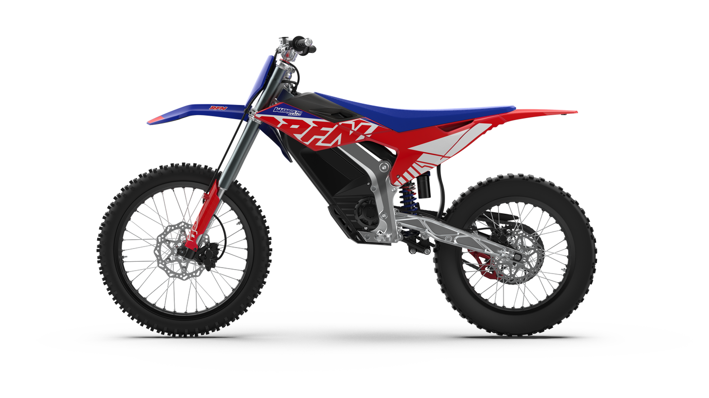 2026 RFN Warrior Pro SX-E15 Plus Electric Dirt Bike | 61 MPH Off-Road