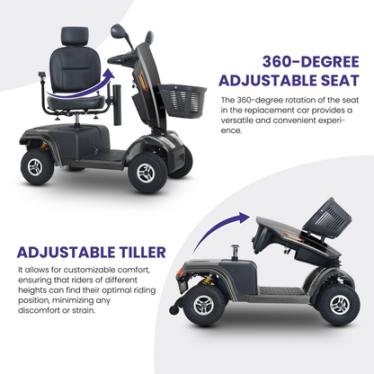 S500 Heavy-Duty Mobility Scooter | 25-Mile Range