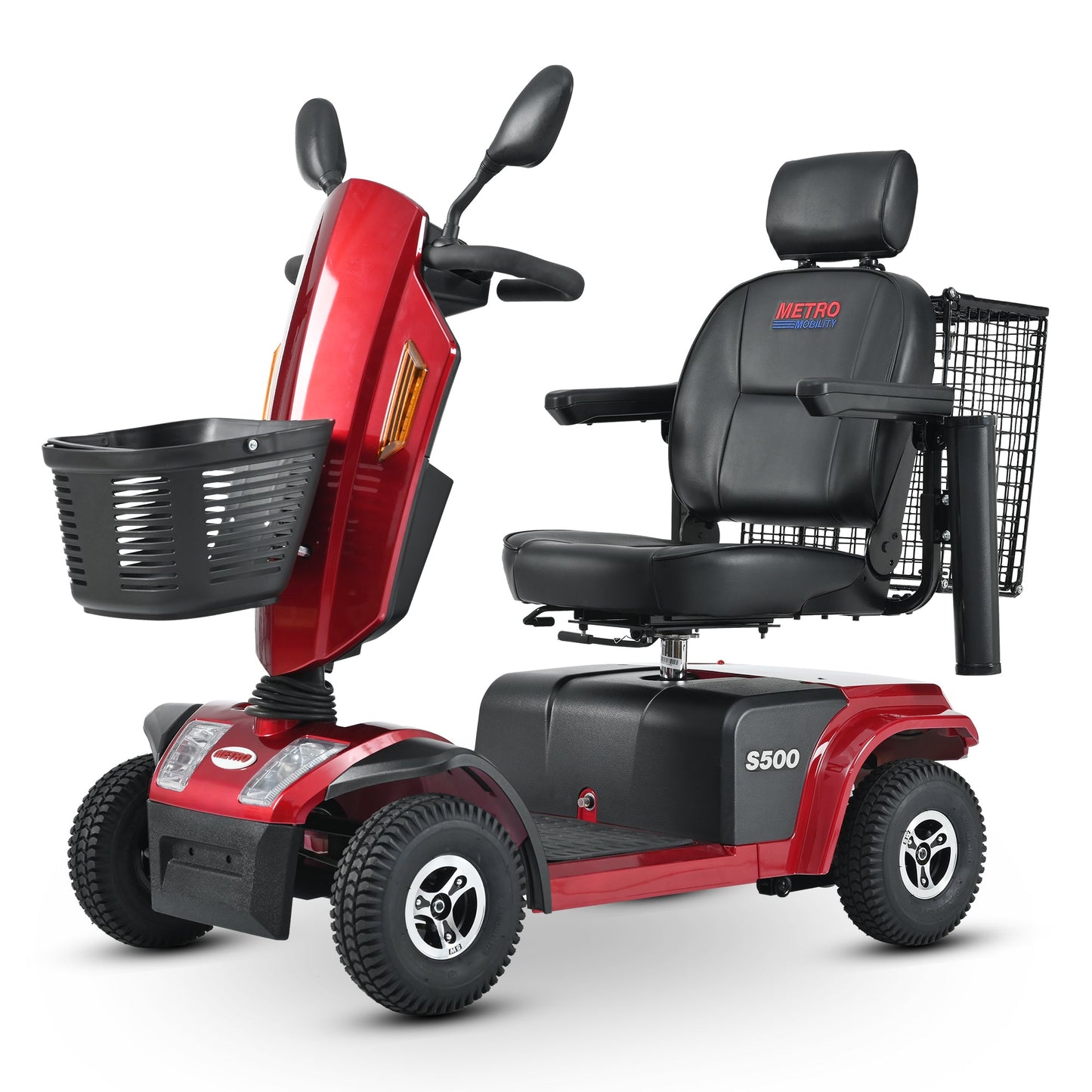 S500 Heavy-Duty Mobility Scooter | All-Terrain Outdoor Design - Red