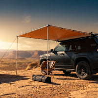 4.6 Ft. X 6.6 Ft. Car Side Awning, Retractable Vehicle Shade with UV50+ Waterproof Storage Bag, Suitable for Truck, SUV — Studio Shot