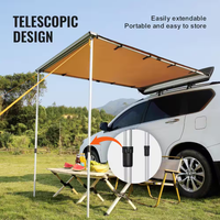 Car Side Awning Designed for Outdoor Adventures, 4.6x6.6 Ft Retractable, UV50+ Protection, Waterproof Storage