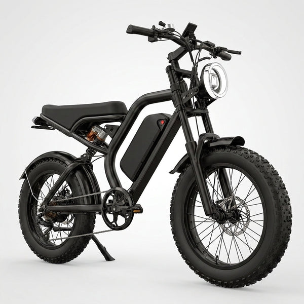 Electric Dirt Bike for Adults - Peak 1500W Electric Bikes, 48V/15.6Ah Ebike, 25-70 Mile(Pas Mode), 20 Inch All-Terrain Fat Tire Electric Motorcycle — Studio Shot