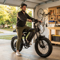 Electric Dirt Bike for Adults - Peak 1500W Electric Bikes, 48V/15.6Ah Ebike, 25-70 Mile(Pas Mode), 20 Inch All-Terrain Fat Tire Electric Motorcycle — Lifestyle