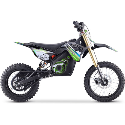 48V 1800W Electric Dirt Bike | Adjustable Speed, Hydraulic Suspension, IPX6