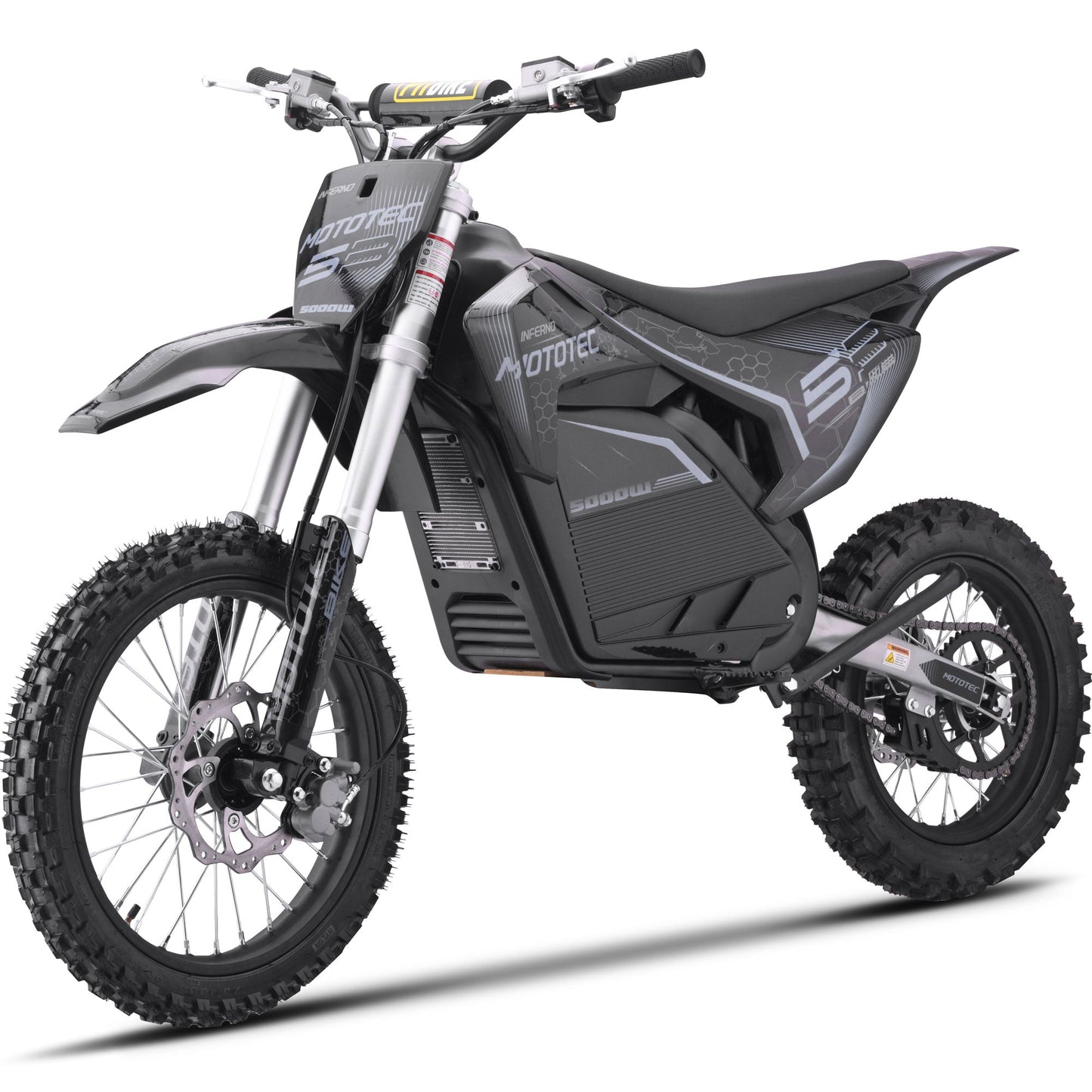 72V 5000W Full-Size Electric Dirt Bike | 50 MPH, 40-Mile Range