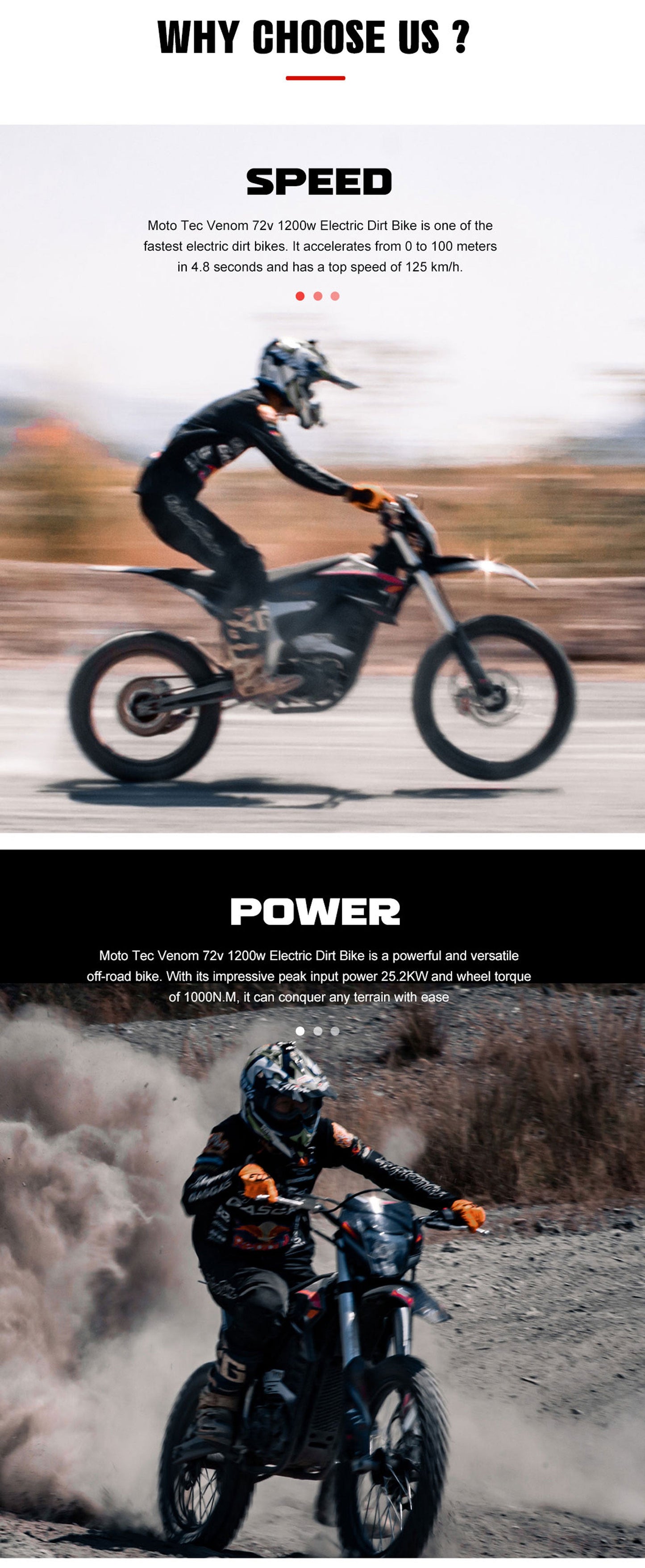 72V High Pro 12kW Electric Dirt Bike | 77 MPH, 50Ah Battery, 4-Speed Manual