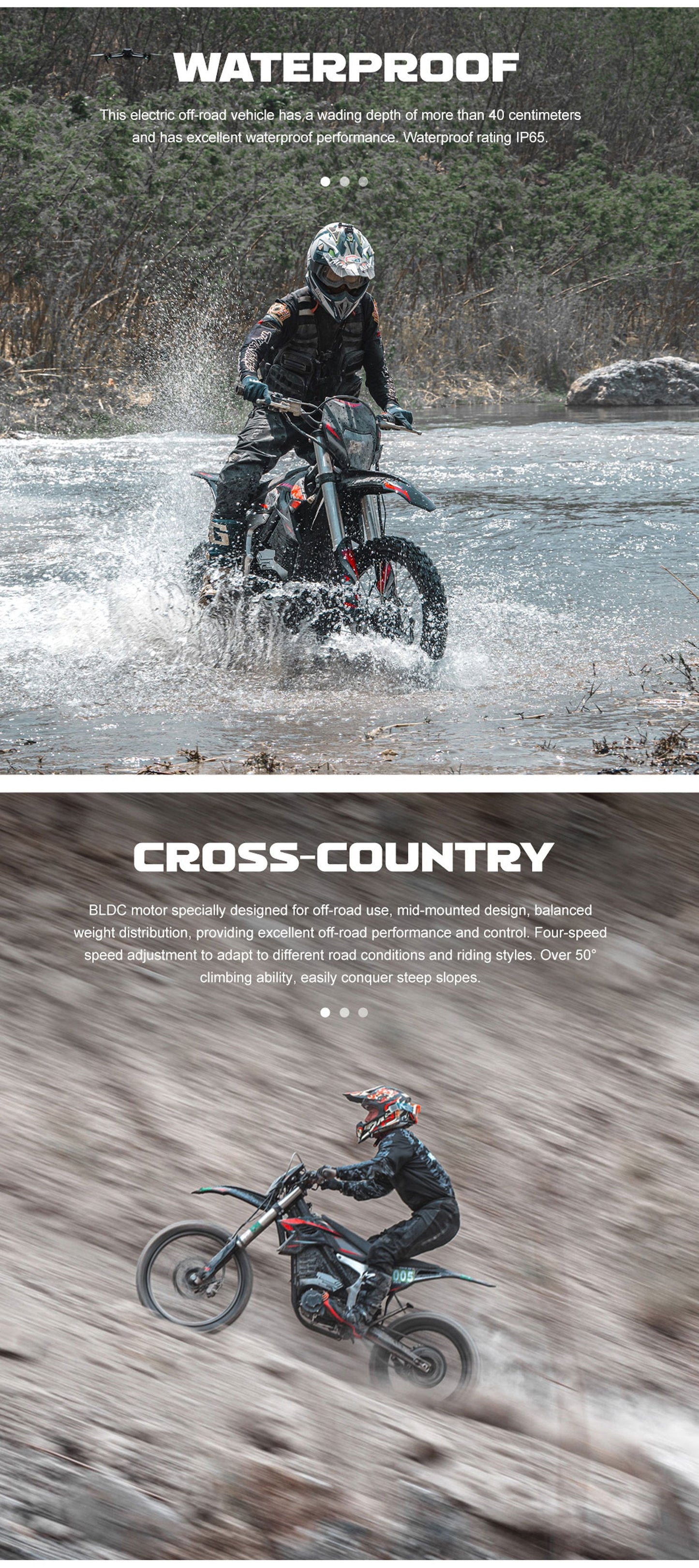 72V High Pro 12kW Electric Dirt Bike | 77 MPH, 50Ah Battery, 4-Speed Manual