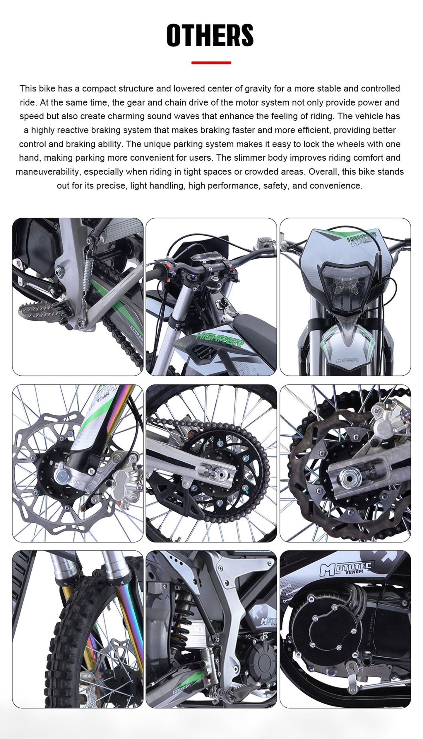 72V High Pro 12kW Electric Dirt Bike | 77 MPH, 50Ah Battery, 4-Speed Manual
