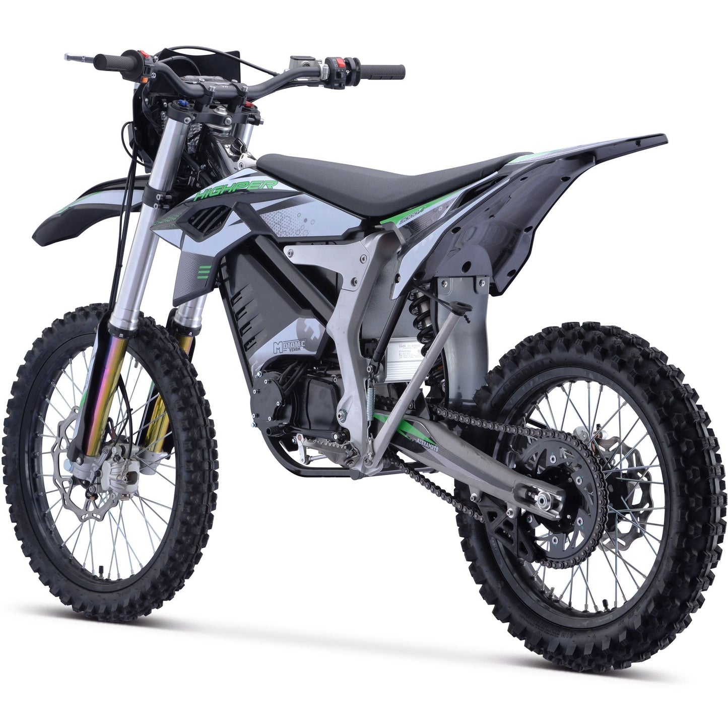 72V High Pro 12kW Electric Dirt Bike | 77 MPH, 50Ah Battery, 4-Speed Manual