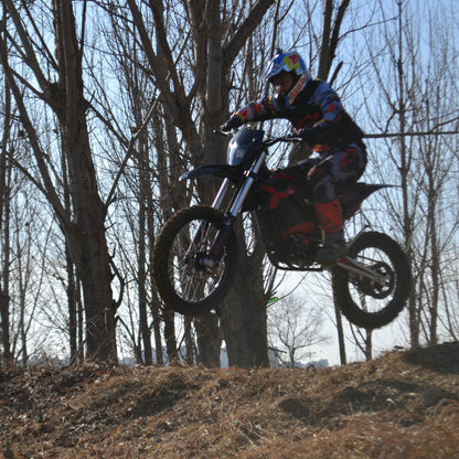 72V High Pro 12kW Electric Dirt Bike | 77 MPH, 50Ah Battery, 4-Speed Manual