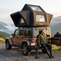Rooftop Tent Designed for Year-Round Camping, Hard Shell Construction, Waterproof PU Coating, 2-Person — Lifestyle