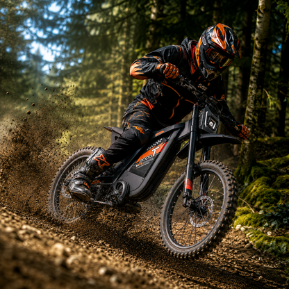Ride Revolt T2000 Electric Dirt Bike-Style E-Bike | 3000W Peak, Up to 37 MPH
