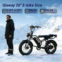 20" Fat Tire Electric Motorcycle Ebikes for Adults, 1500W Peak Electric Dirt Bike with Full Suspension, 48V 18AH Battery Moped, 40-70 Miles Range, LED Headlight,Turn Signals