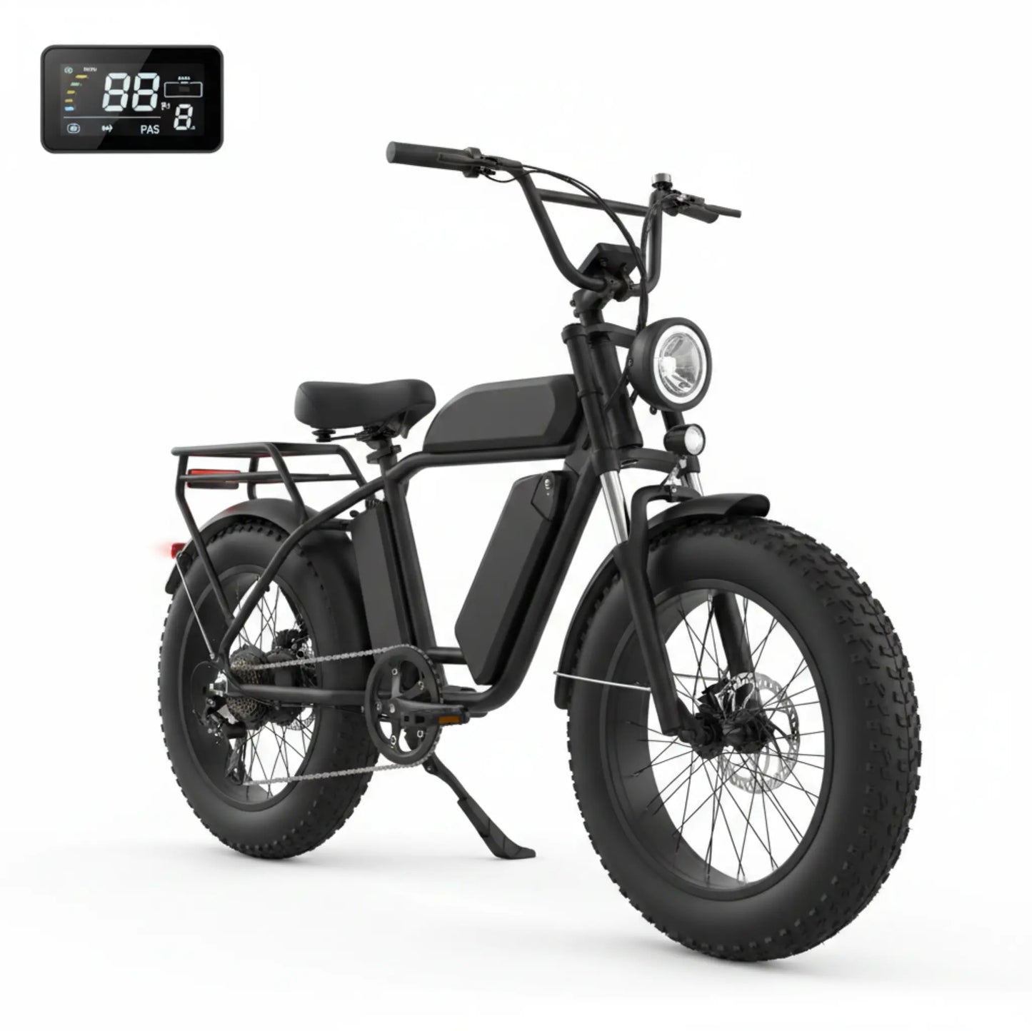 W16B 20" X 4" Fat Tire Electric Bike, 750W Motor Adult Ebike with 48V 15.6Ah Removable Battery, Electric Bicycle with 7 Speed, UL2849