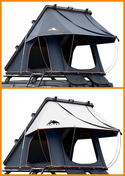 HEYFUN Adventurer Plus Hard-Shell Rooftop Tent | 2–3 Person with Awning
