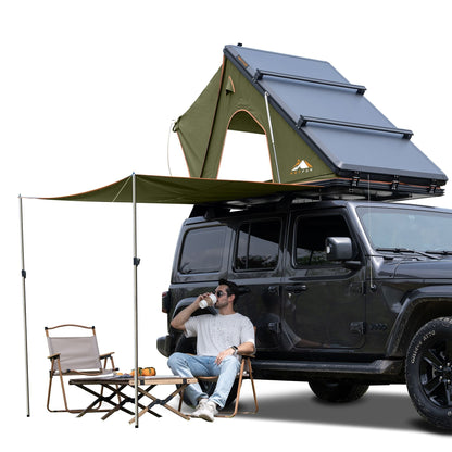 HEYFUN Explorer Plus Hard-Shell Rooftop Tent with Side Awning | 2–3 Person