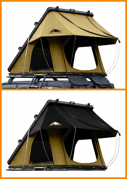 HEYFUN Adventurer Plus Hard-Shell Rooftop Tent | 2–3 Person with Awning