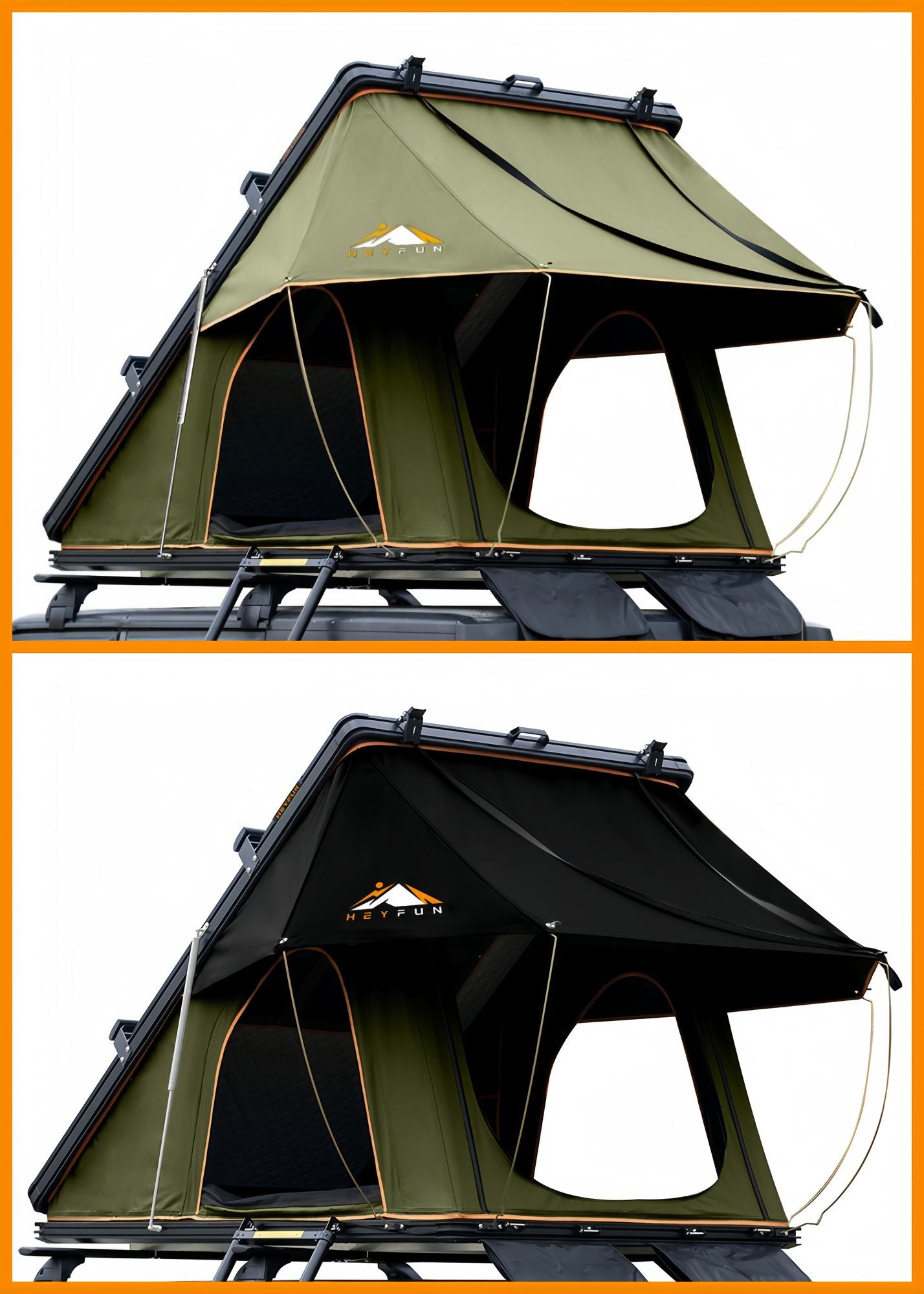 HEYFUN Adventurer Plus Hard-Shell Rooftop Tent | 2–3 Person with Awning