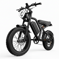 Electric Dirt Bike Built for All-Terrain Adventures, 1500W Peak Motor, 70 Mile Range, 20 Inch Fat Tires